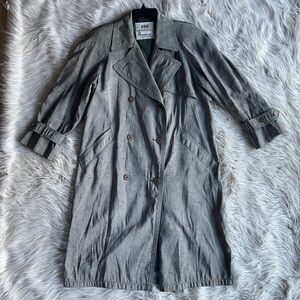 London Fog Trench Coat Olive Green Size 4P